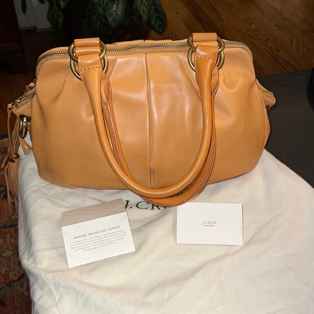 J Crew Collection Italian Calfskin leather bag.